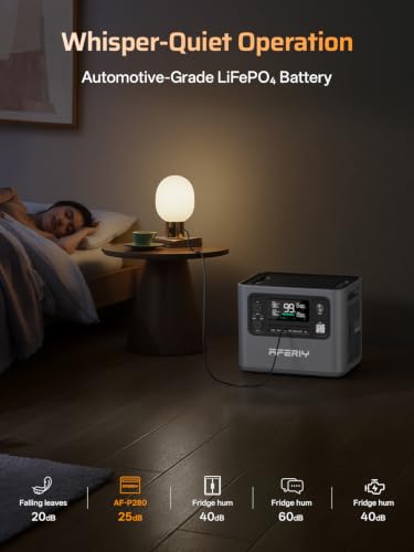 Image of AFERIY P280 Portable Power Station 2800W with 200W Solar Panel