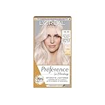 L'Oreal Paris Preference Hair Dye, Luminous Permanent Rich Hair Colour, Long Lasting Brilliance, Achieve Radiant, Salon-Inspired Results, Shade: 11.11, Venice