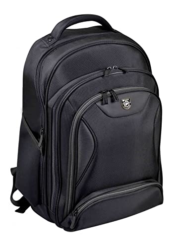 Port Designs Sac à Dos pc Business pour Ordinateur Portable avec Protection Pluie Manhattan 22 litres 15.6/17 Pouces Noir