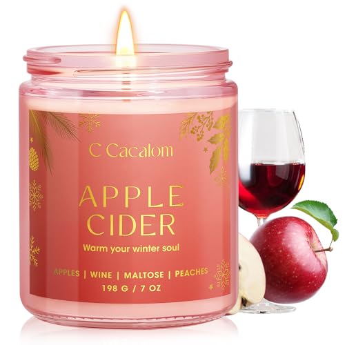 Christmas Soy Candles for Christmas Home Decor Non-Toxic Aromatherapy Scented