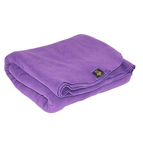 NWJHB Siesta Oficina Descanso Manta Yoga Manta pequeña Meditación Manta cálida Cubierta Manta Fleece-púrpura_100cmX150cm