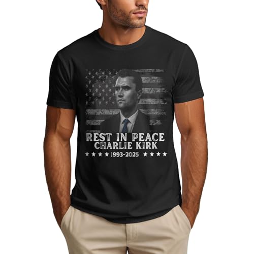 Rest in Peace Charlie Kirk Shirt Memorial Tribute Charlie 1993 2025 Mens T Shirt