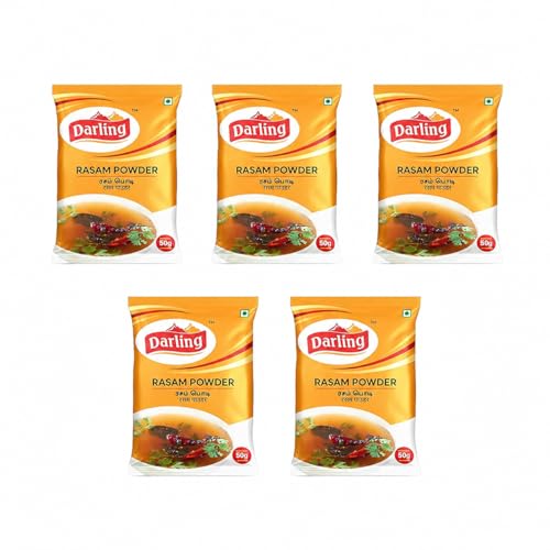 Image of Darling Rasam Powder | No Added Preservatives | Fresh & Natural | Traditional South Indian Rasam Powder) (50g- Pack of 5)