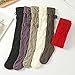 Petunny Women Thigh High Socks Over The Knee Cable Knit Boot Socks Fashion Long Leg Warmers