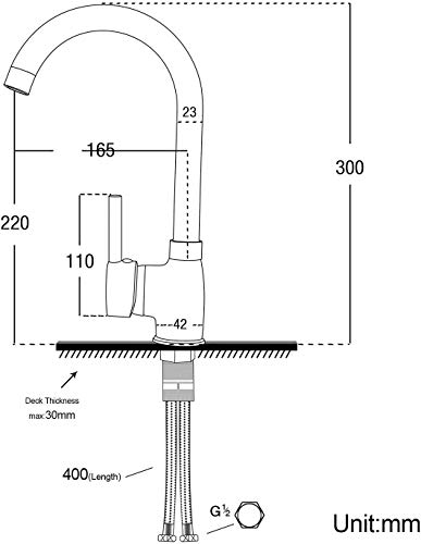 Hapilife-Grifo-Cocina-Grifos-de-Cocina-Grifo-Fregadero-Grifo-Monomando-Cocina-Griferia-Cocina-con-Cano-Giratorio-360-Cromado-Antical-10-Anos-de-Garantia