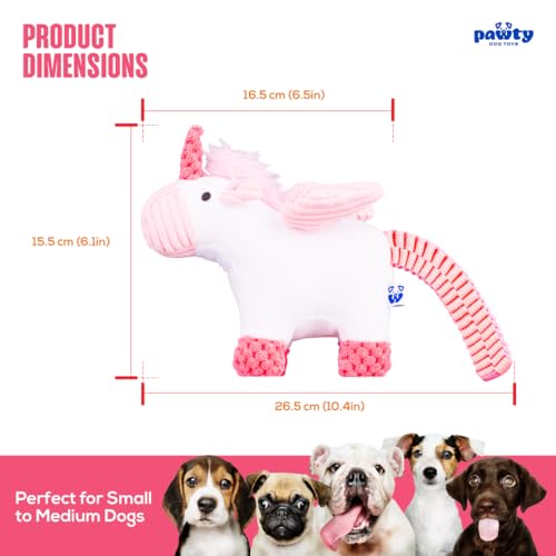 Juguete de peluche para perros PAWTY Unicornio miniatura 3