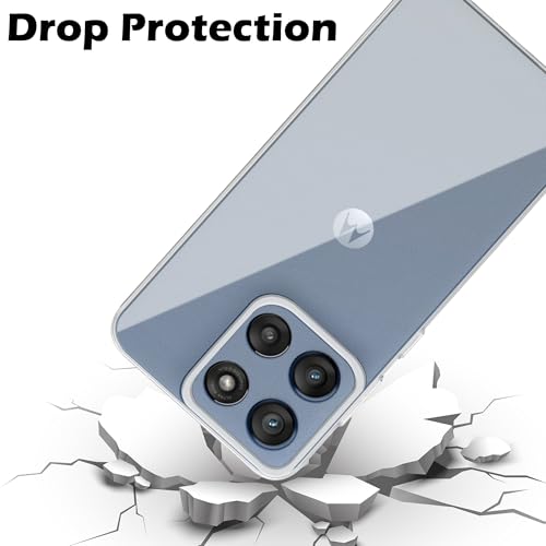 Image of Amazon Brand - Solimo for Moto Edge 60 Stylus 5G Premium Transparent Soft Silicon Crystal Clear Back Cover [Transparent]