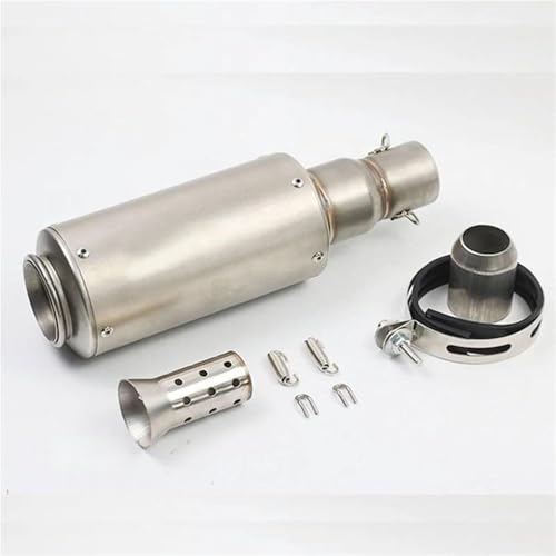 JSRCDWD(のみ) に適合するホンダ CRF 230 NC750X NC 750X NC750 X 51MM 排気マフラーパイプ エスケープチューブ サイレンサーパーツ(銀,X-3)