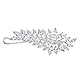QUKE Damen Zirkonia Kristall Haar Clip Haarnadel Strass Braut Hochzeit Haarspangen Schmuck Kopfschmuck Haar Accessoires