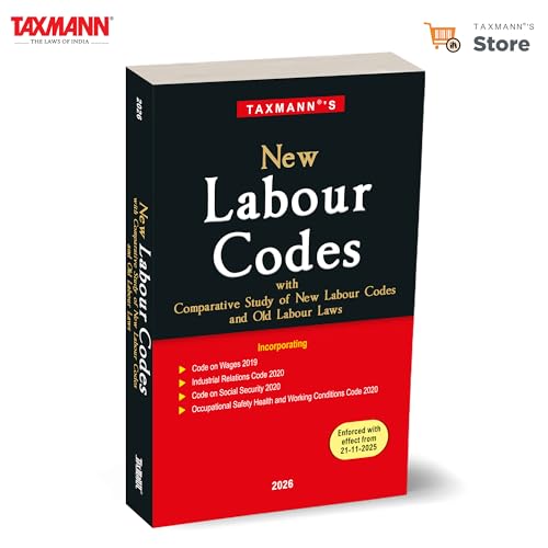 Image of Taxmann's New Labour Codes - Comprehensive | Transition-ready Reference to the New Labour Codes-Featuring an Extensive 100+ Page Comparative Study for Understanding India's New Labour-Law Regime