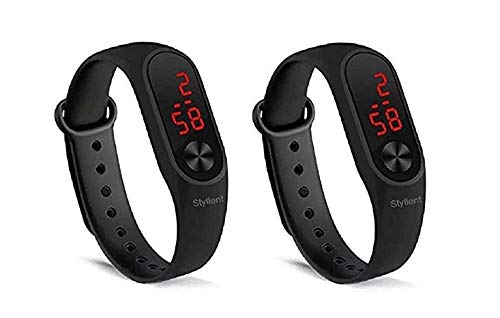 Styllent Digital Boys Watch (Black Dial Black Colored Strap) (Pack of 2) (B07NDXN7WN) Amazon Price History, Amazon Price Tracker