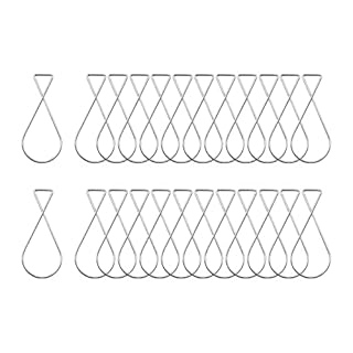 INCREWAY - 100 Pack 8 Spring Steel Shaped Ceiling Hooks for Suspended Ceiling, Lattice Ceiling, False Ceiling - Suitable for Christmas, Office, Home Decor