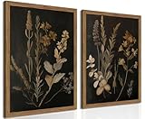 Kousne Dark Botanical Canvas...