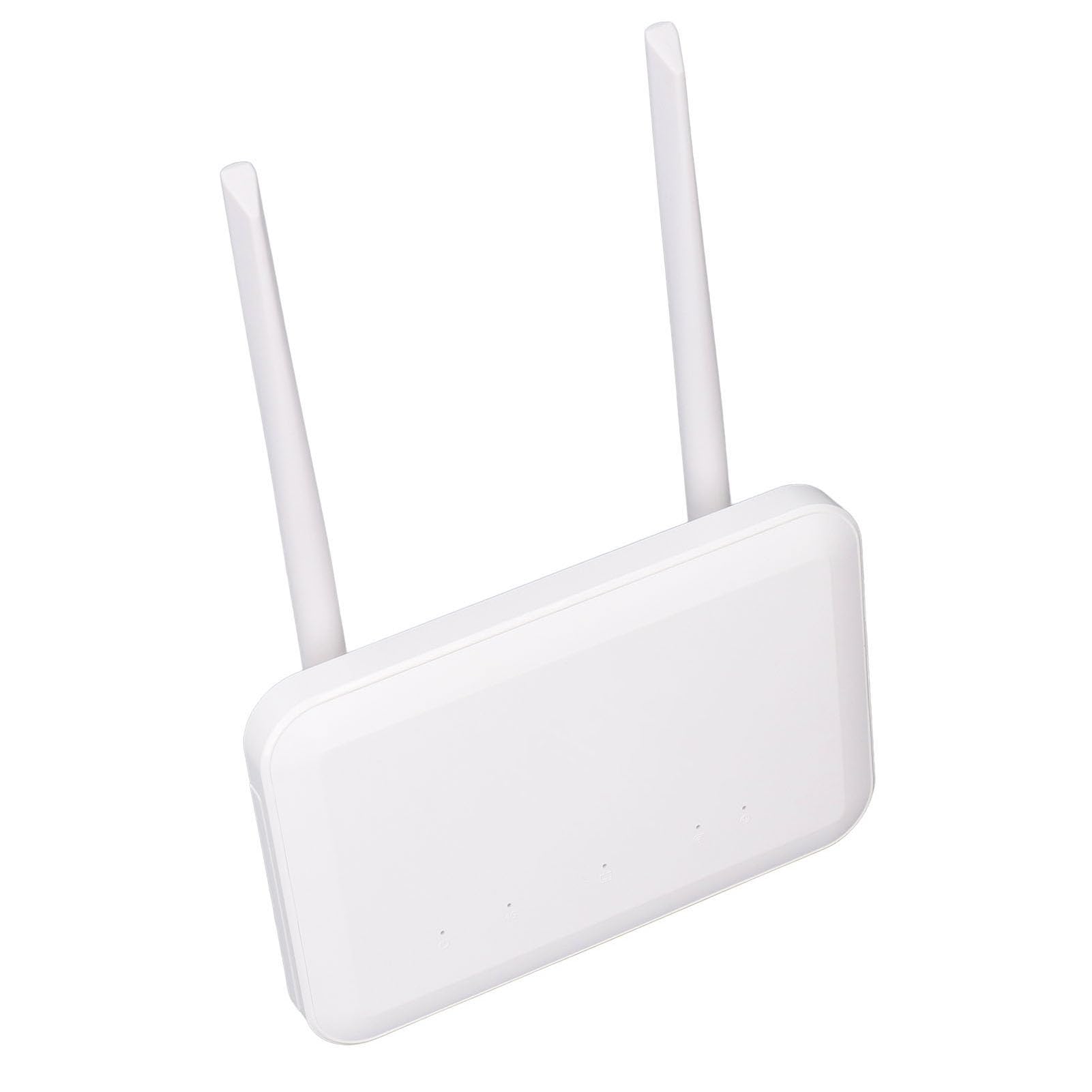 Router 4G 300Mbps con 4 Antenne, Slot per Scheda SIM Sbloccato, Porta LAN, 32 Utenti, per Casa, Ufficio, Esterno, Router CPE 4G 300Mbps (Spina europea)