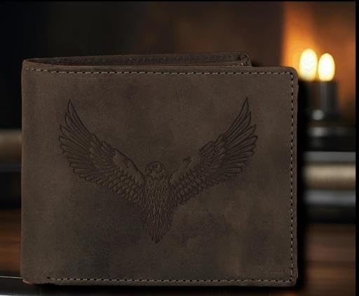 Protected Genuine Leather Gift Hamper Wallet for Men Stylish Combo Wallet_09_Brown-image-21