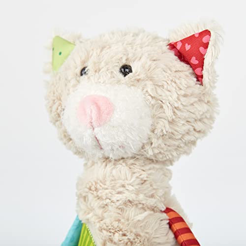 SIGIKID 42842 Stofftier Katze Patchwork Sweety Kuscheltier zum Spielen & Schmusen aus weichem Materialmix für Babys und Kinder, Jungen und Mädchen von 0 Monaten bis 8 Jahren Mehrfarbig/Katze 30 cm