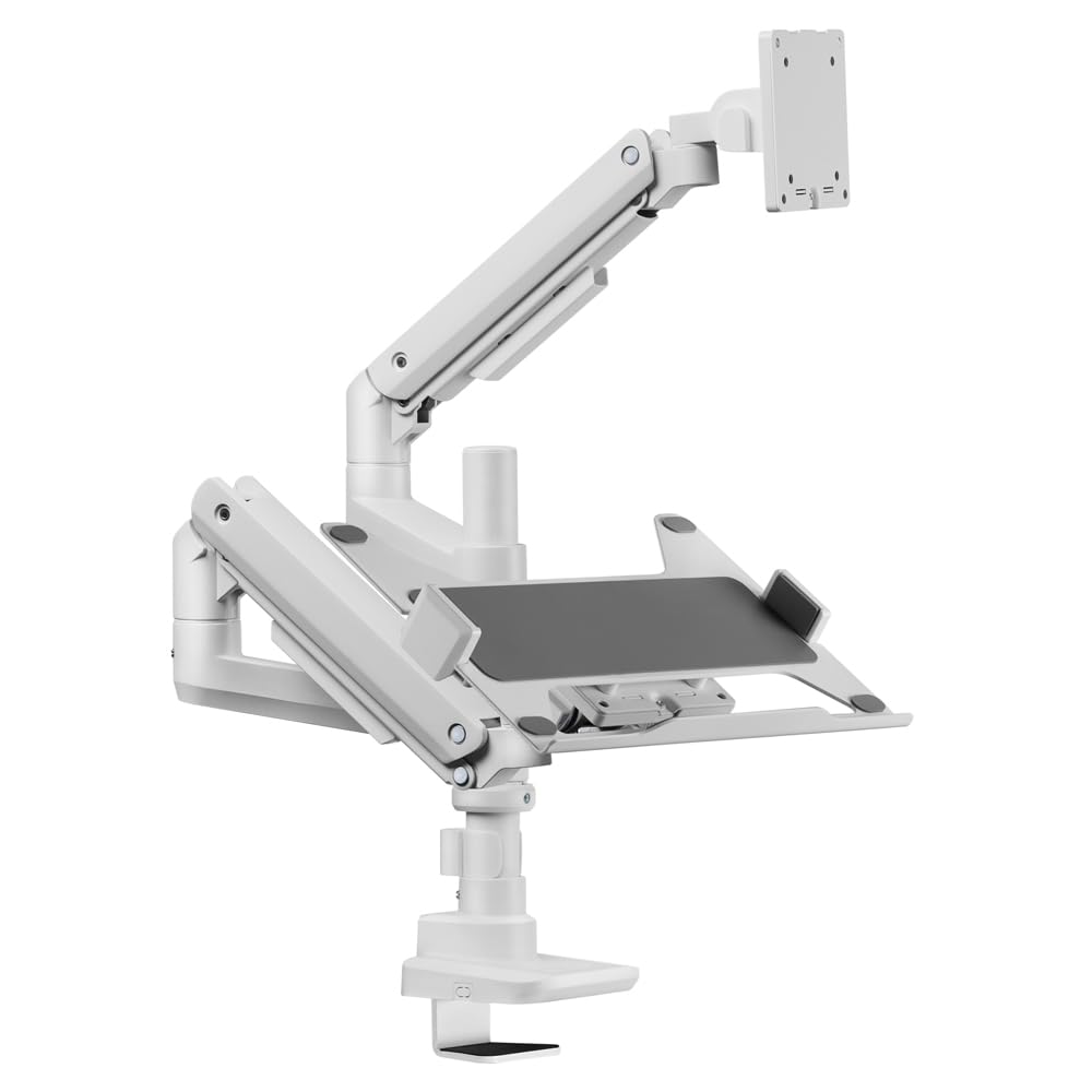 Alterzone モニターアーム ポール固定式 ノートPCトレイ付き中古1