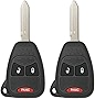 Keyless2Go Replacement for Keyless Entry Remote Car Key Vehicles That Use 3 Button OHT692427AA - 2 Pack