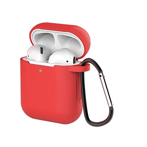 AirPods P[X AirPods2Ƒ1ɓKpiOLEDCgj VRJo[ SʕیP[X Apple GA[|bY Jo[ y ^ 킢 TPUP[X ϏՌ ho Jrit h~ SERFER (bh)