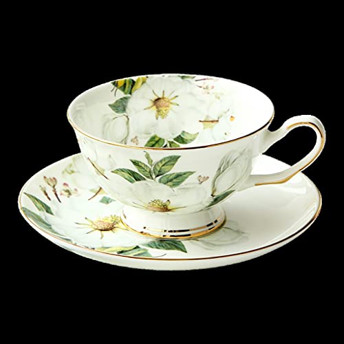 Tasse et soucoupe fleuries en porcelaine le cadeau idéal pour mariages
