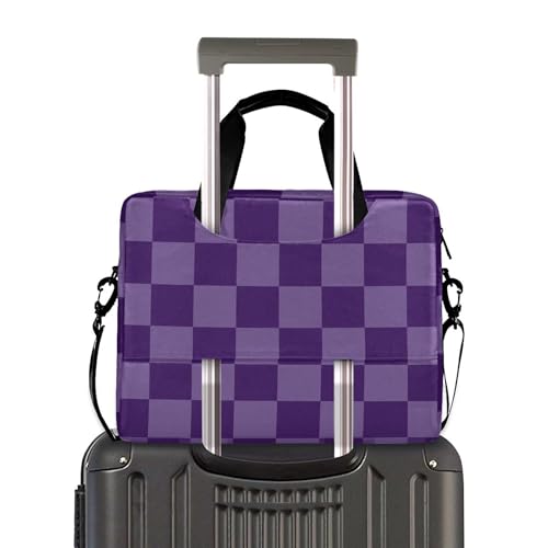 Maletín para Laptop ALAZA 13-15.6 pulgadas Morado Cuadrillé miniatura 3