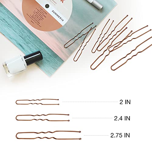 HOYOLS U Shaped Assorted Size Hair Bobby Pins - Image 2