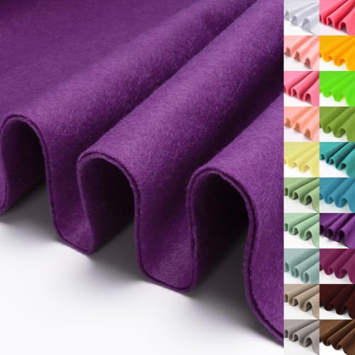 Image of Fuchsia Purple Large Felt Fabric 36 inch X 36 inch1.4 mm 1 Square Yard
