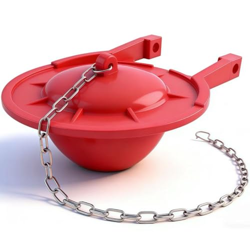WELCAPAC TO.TO 3-Inch Toilet Flapper Replacement - Compatible with TOTO G-Max THU138S THU175S THU331S | Oversized Sealing Ring Water-Saving Design Stainless Steel Chain