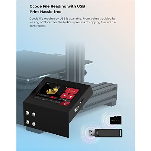 Creality Official Updated 3D Pad Mini, 4.3 Inches Touch Screen Kit With Filament Sensor, Fits For Ender 3 Pro, Ender 3 3D Printer With Creality 32-Bit Mainboard #TOP3