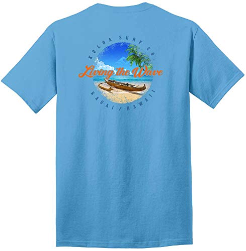 Koloa Surf Mens Outrigger Canoe Logo Heavy Cotton T-Shirt2