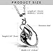 Flongo Men's Gothic Stainless Steel Unisex Ghost Alien Movie Character Pendant Necklace, 22 inch Chain