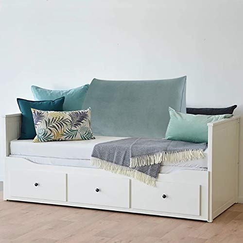 Johnear Headboard Pillow No Buttons Velvet Large Rest Reading Wedge Pillows Triangular Bed Support Bolster Upholstered Backrest Positioning Lumbar Cushion With Removable Cover thumb #5