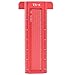 Marhynchus T Type Woodworking Scriber Gauge, TS-6 Aluminum Alloy Hole Ruler Carpenter Measuring Tool (Red)