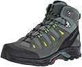 Salomon Men's Quest Prime GTX Backpacking Boots, Balsam Green/Urban Chic/Lime Green, 7