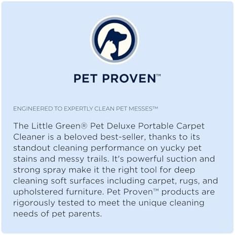 BISSELL Little Green Pet Deluxe Portable Carpet Cleaner, 3353 - 1