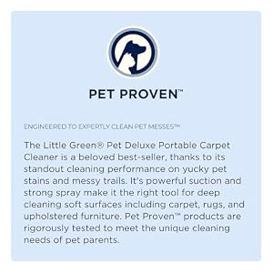BISSELL Little Green Pet Deluxe Portable Carpet Cleaner, 3353 | Car & auto detailing capability; Gray/Blue colorway; tackles pet messes on upholstery & vehicles — photo 2 of 6
