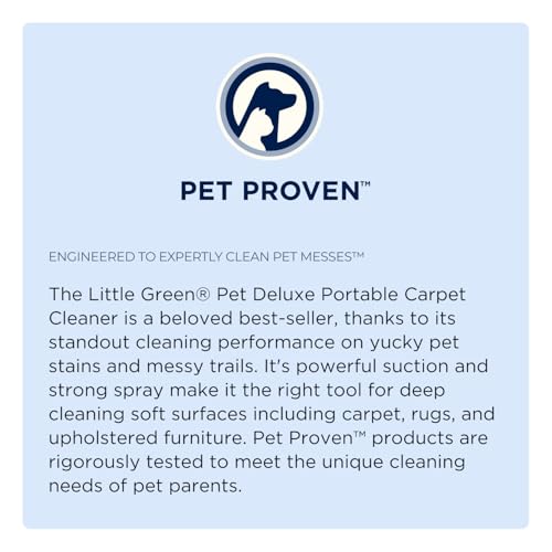 Image of Bissell Little Green Pet Deluxe Portable Carpet Cleaner and Car /Auto Detailer, 3353, Gray /Blue