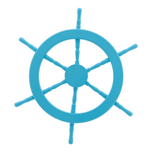 Abama – , promedio: 60 cm Timón, madera, color azul