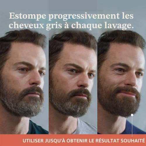 Just for Men Control GX - Shampoing barbe réducteur de grisaille pour des résultats subtils et naturels, toutes nuances 118 ml x 3 unités - Pack Promoo – vue 5