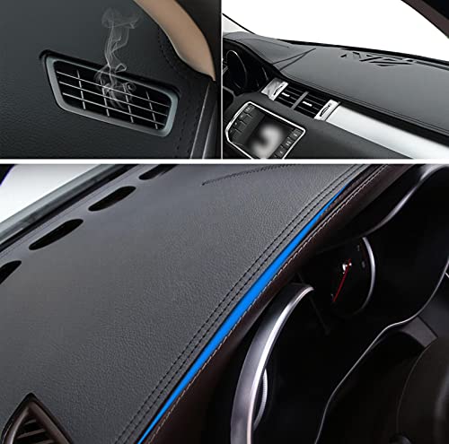 Momoap Black Leather Dash Mat Dashboard Cover Dashmat Interior Pad For Honda Civic 2016-2021 #TOP5