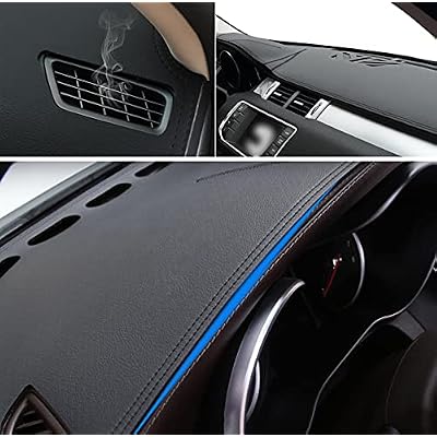 Black Leather Car Dash Mat Dashboard Cover Dash mat Interior Pad for Kia Sportage 2011-2015