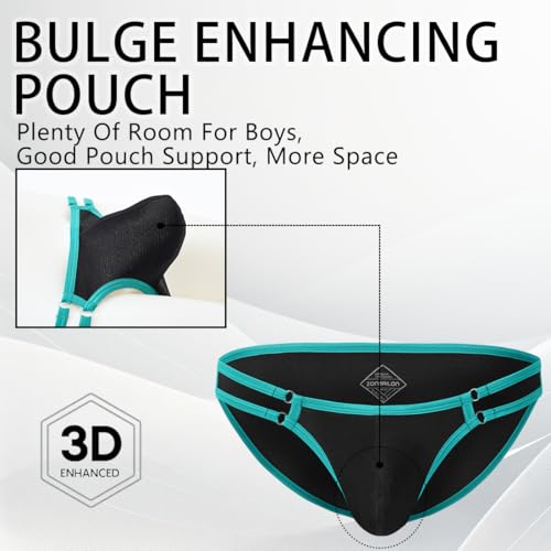 Mens Sexy Bulge Enhancing Briefs Underwear Low Rise Ice Silk Big Ball Pouch Underpants4