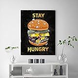 bbsydh stampe quadri 60 * 90cm senza cornice modular money hamburger hungry modern picture print modern family bedroom decor posters