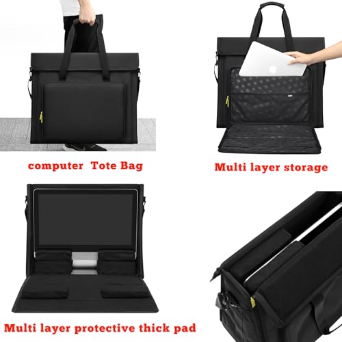 21/24 inch lcd screen computer Tote Bag Compatible with iMac All in One Desktop Monitor Computer Bag Travel Storage Bag Carrying Bag with Shoulder Strap4