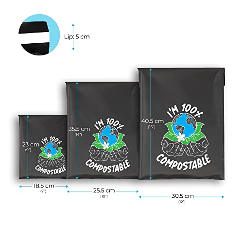 Sac postal biodégradable 25,5x35,5 cm pour expédition écoresponsable e-commerce - 6
