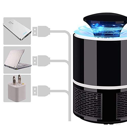 Mosquito Killer Nowa inteligentna dioda LED Uv Elektryczna przeciw komarom USB Charge Bezszumowa czarna