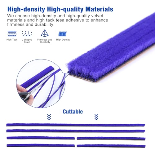 Plush Strips + Roller Wheels Compatible With Dyson V15, V10, V12 Slim Vacuum Cleaner Replacement Parts Head Accessories Felt Strips by WYWY.Wide - Image 5
