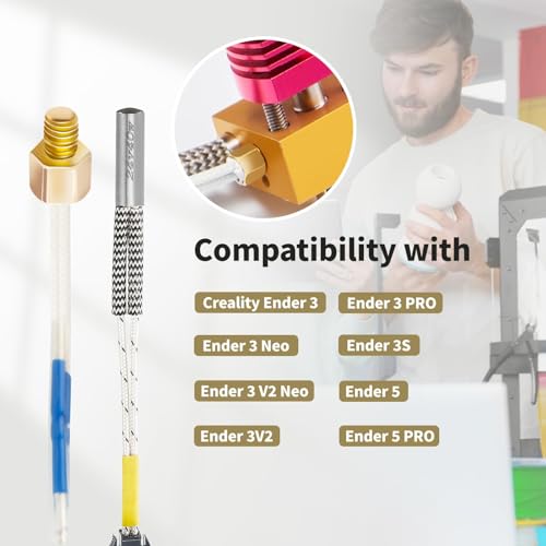 Thermistance M3 Ender-3 3D printer thermistor haute température pour Ender 3 V2 5 Plus - 2