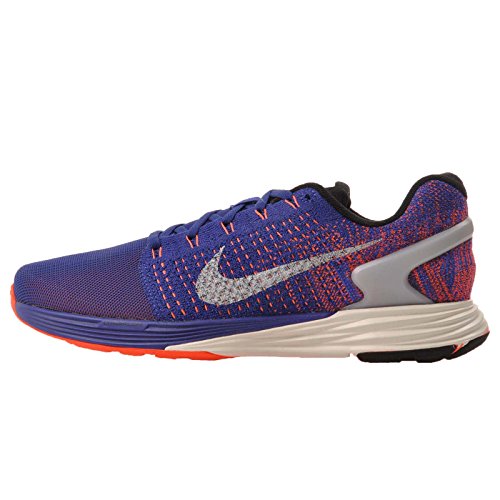 Nike Lunarglide 7 Flash, Zapatillas de Running para Hombre, Azul/Plateado / Rojo (DP Ryl Bl/Rflct Slvr-Ttl Crmsn), 45 EU