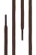 Di Ficchiano 2 Paar Schnürsenkel braun rund für Arbeitsschuhe Trekkingschuhe Stiefel -Schuhbänder sehr reißfest - ø ca. 4,5 mm, Polyester - Farbe: braun 220cm